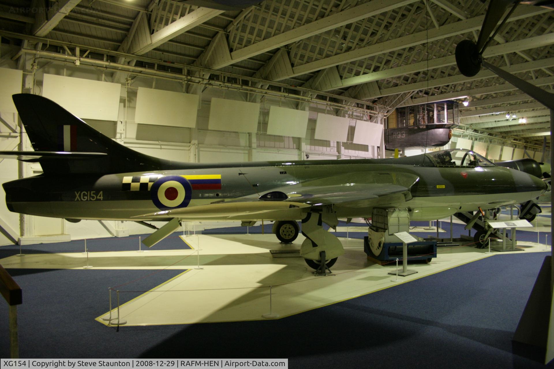 XG154, 1956 Hawker Hunter FGA.9 C/N S4/U/3387, Taken at the RAF Museum, Hendon. December 2008