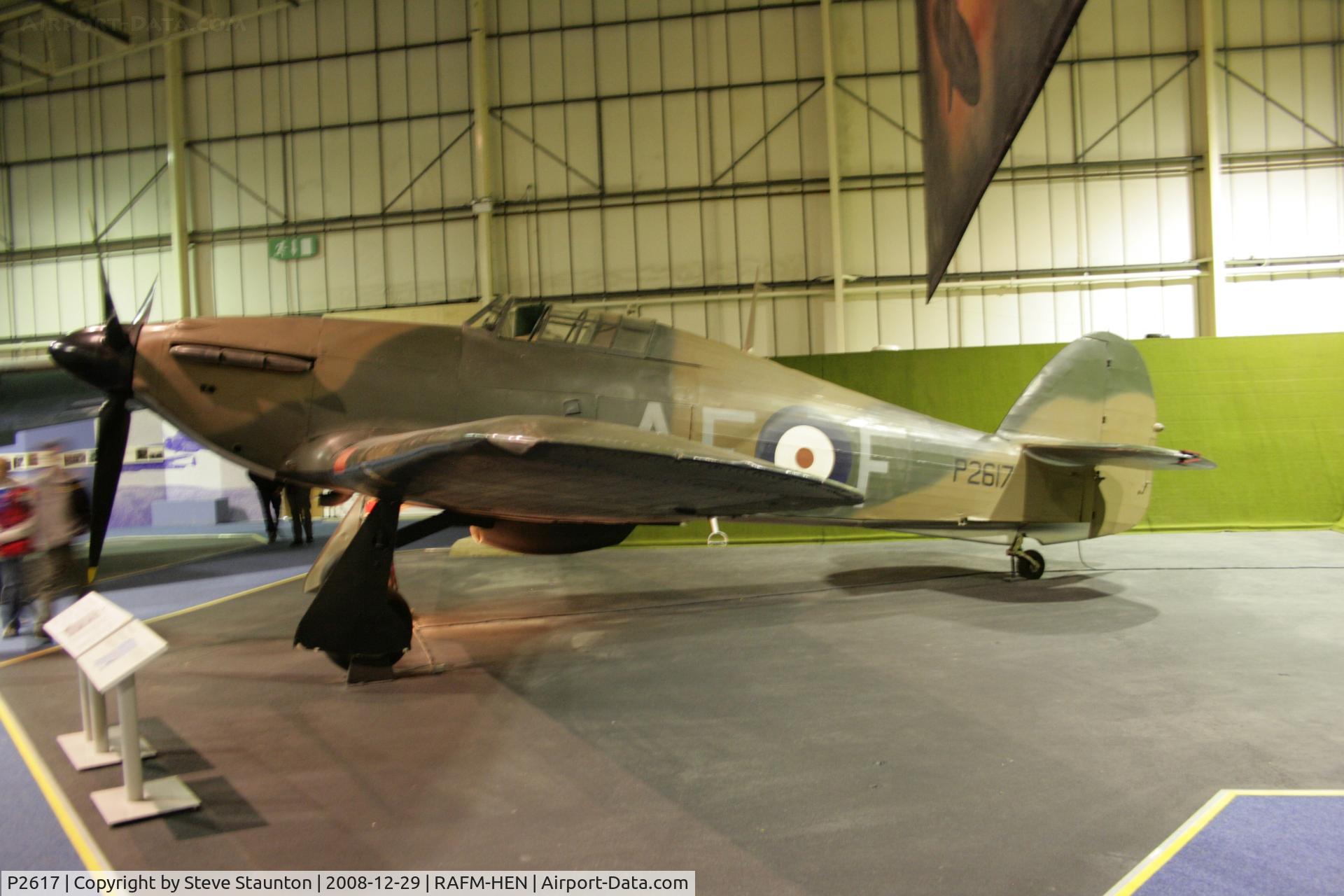 P2617, Hawker Hurricane I C/N Not found P2617, Taken at the RAF Museum, Hendon. December 2008
