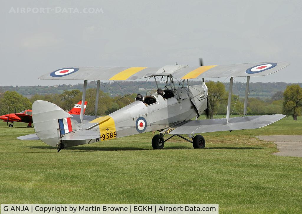 G-ANJA, 1939 De Havilland DH-82A Tiger Moth II C/N 82459, Photo taken 2007.