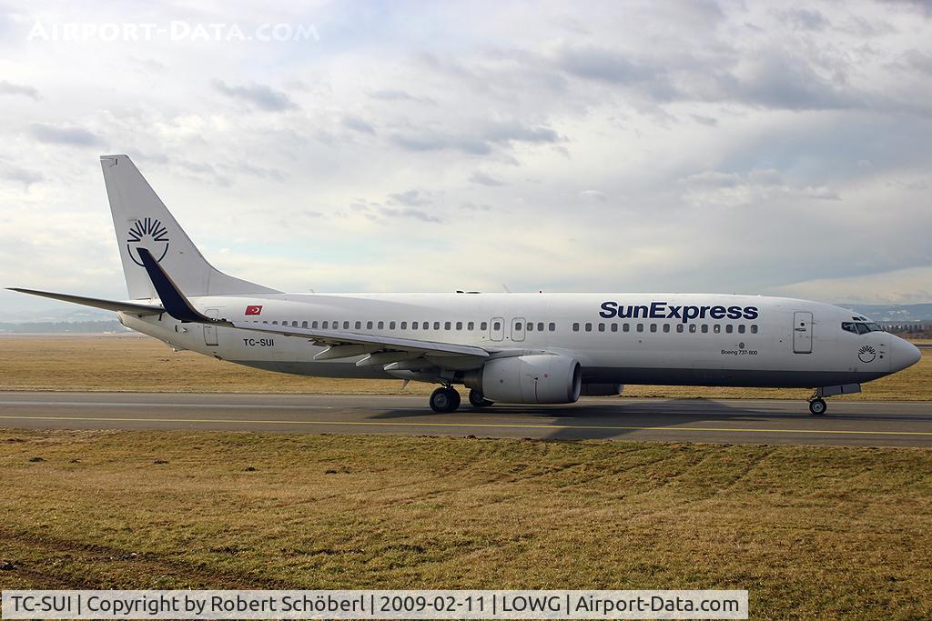 TC-SUI, 2003 Boeing 737-8CX C/N 32367, Flight from GRZ/LOWG to AYT/LTAI