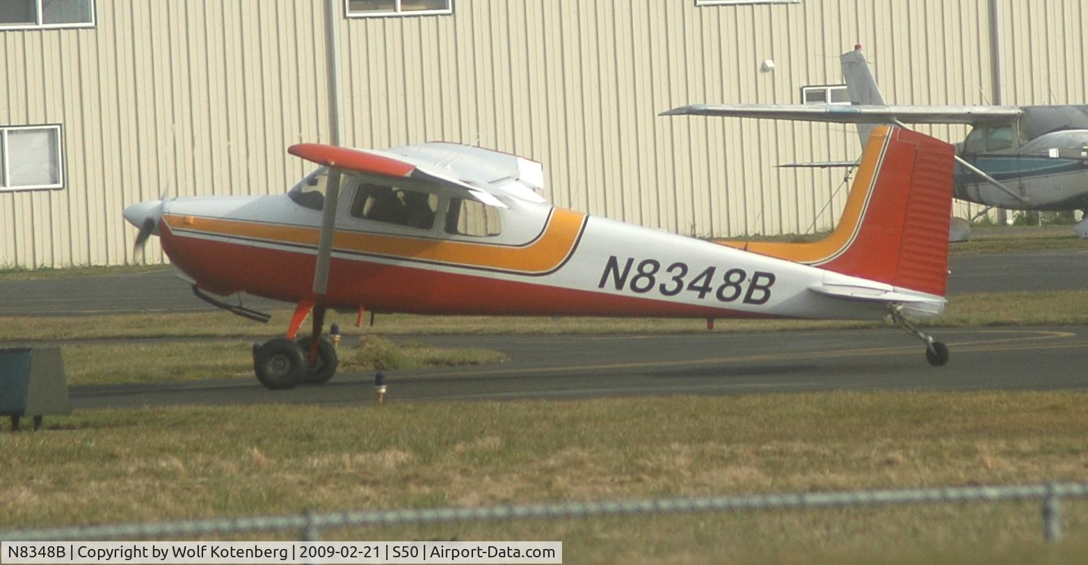 N8348B, 1957 Cessna 172 C/N 36148, Warming up