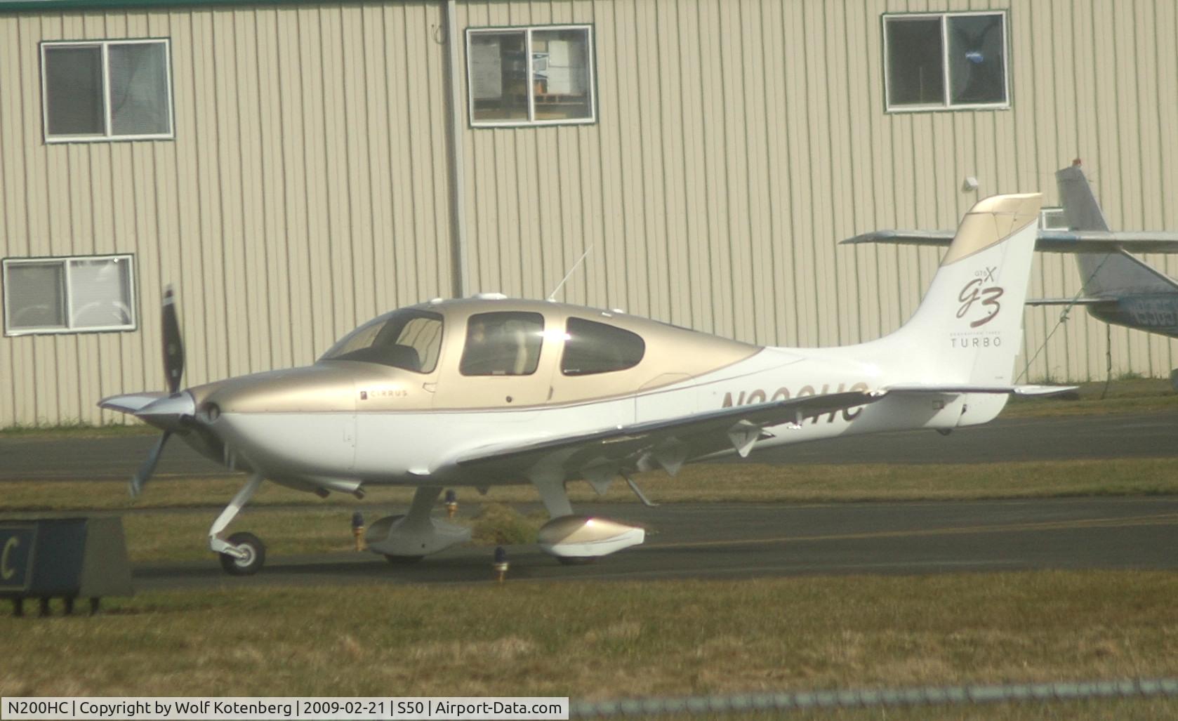 N200HC, 2008 Cirrus SR22 GTS Turbo C/N 3286, rolling out to active