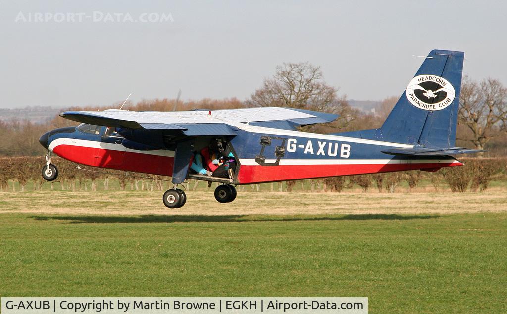 G-AXUB, 1969 Britten-Norman BN-2A Islander C/N 121, More parachutists!