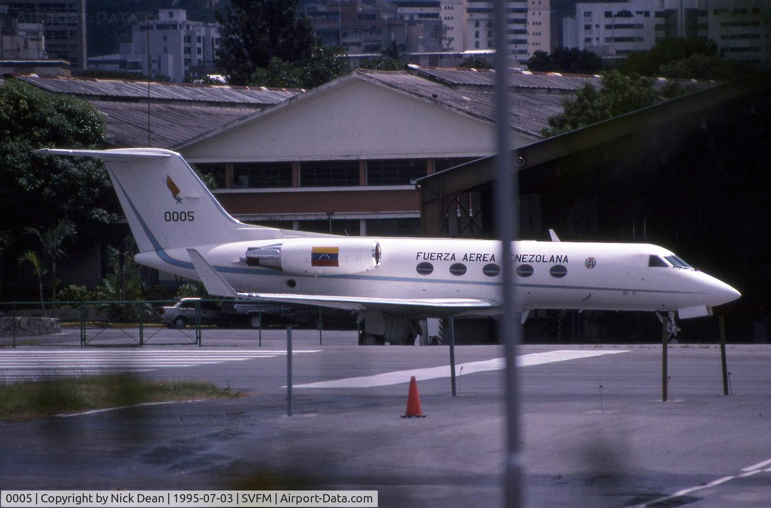 0005, 1984 Grumman G-1159A Gulfstream III C/N 400, SVFM (Currently registered N500EF Emmerson Fitipaldi)