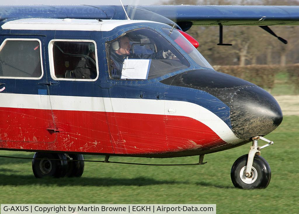 G-AXUS, 1970 Britten-Norman BN-2A Islander C/N 606, Close up of cockpit area