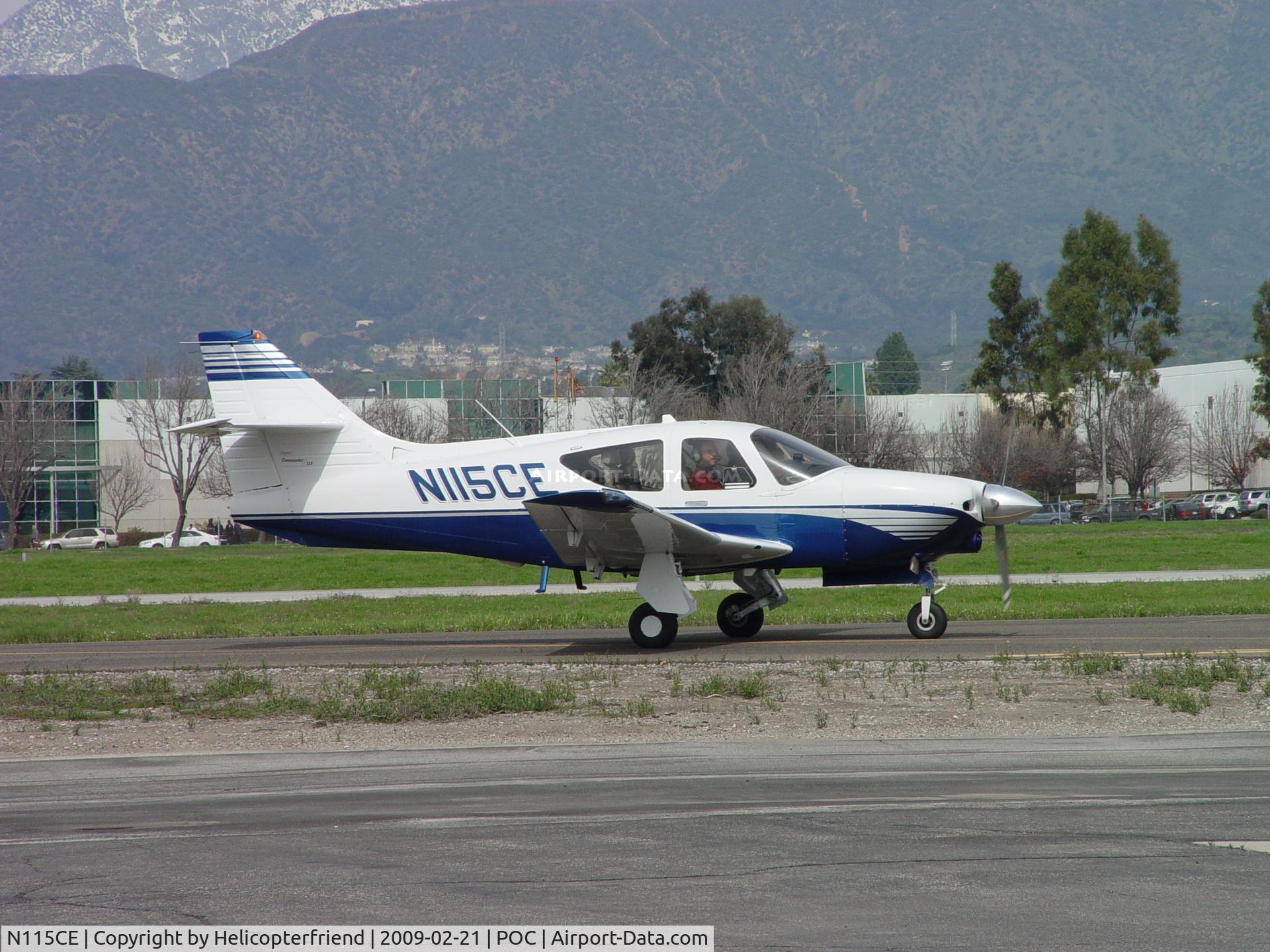 N115CE, 1999 Rockwell Commander 114B C/N 14667, Taxiing to Howard Aviation