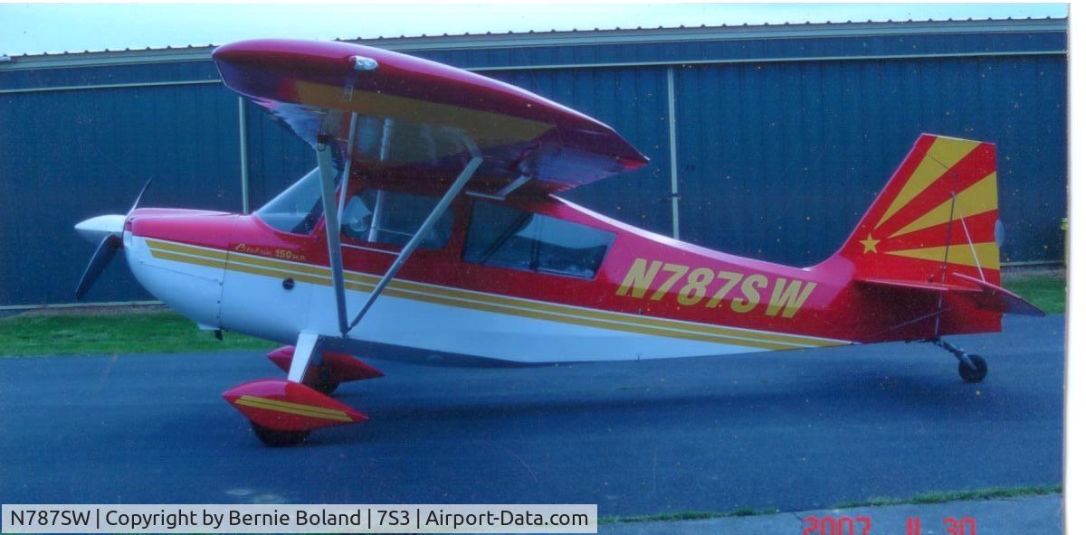 N787SW, Champion 7KCAB C/N 204, Take for scale model effort, Oregon