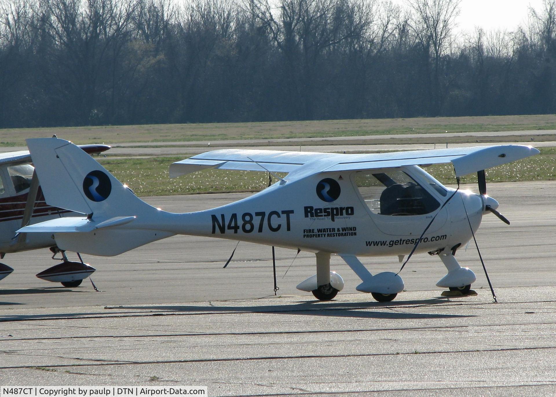 N487CT, 2007 Flight Design CTSW C/N 07-09-27, Early morning at Downtown Shreveport.