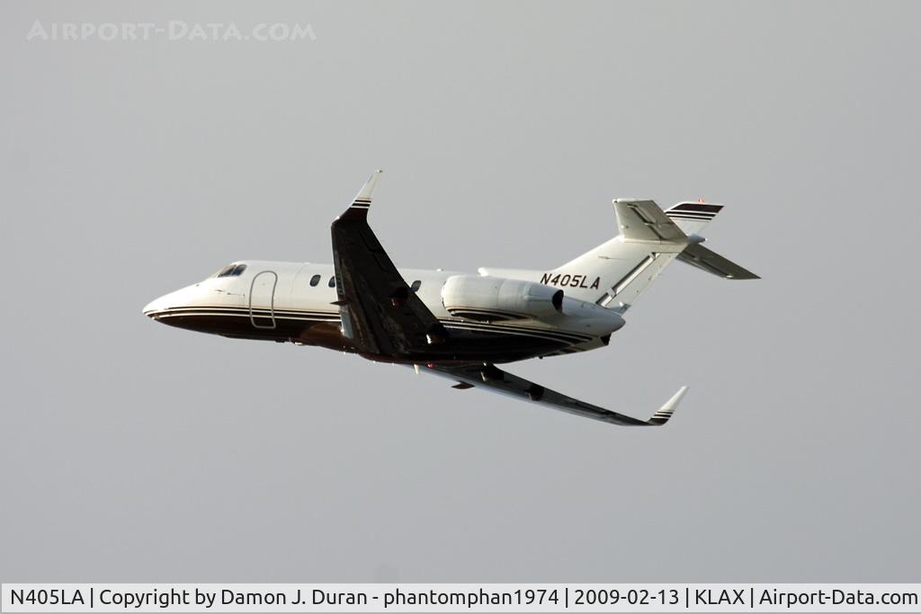 N405LA, 2005 Raytheon Hawker 800XP C/N 258726, Departure from LAX