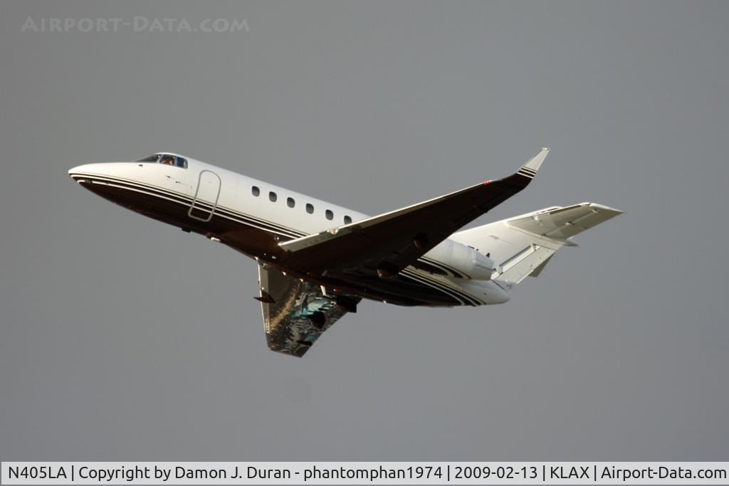 N405LA, 2005 Raytheon Hawker 800XP C/N 258726, Departure shot from LAX