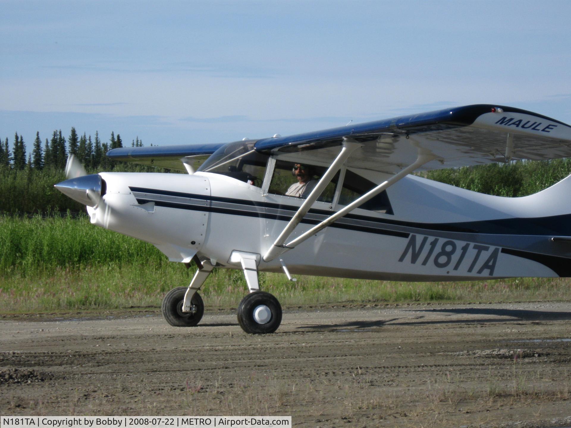 N181TA, Maule MX-7-180C Star Rocket C/N 28024C, Taxi at Metro Fairbanks