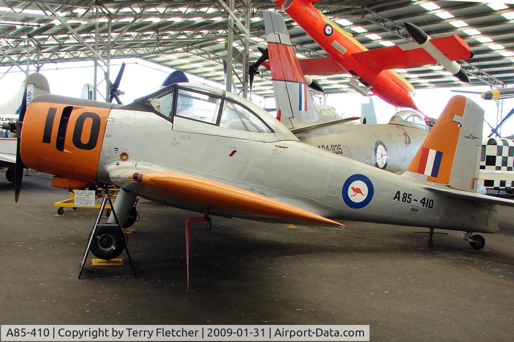 A85-410, 1955 Commonwealth CA-25 Winjeel C/N CA25-10, At the Queensland Air Museum, Caloundra, Australia -Commonwealth CA-25 Winjeel that saw service between 1955 and 1988