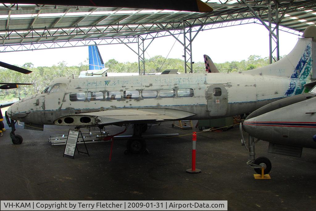 VH-KAM, 1957 De Havilland DH-114 Heron 2D C/N 14123, At the Queensland Air Museum, Caloundra, Australia - DH.114 Heron