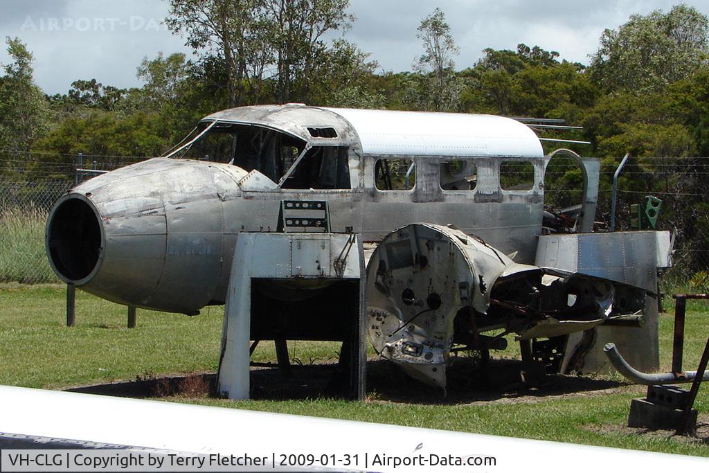 VH-CLG, 1942 Beech C-18S C/N 4213, At the Queensland Air Museum, Caloundra, Australia - This aircraft was delivered to the US Navy in 1942 - arrived in Australia by boat - was involved in a number of incidents/ crashes before being struck of the Register in 1965