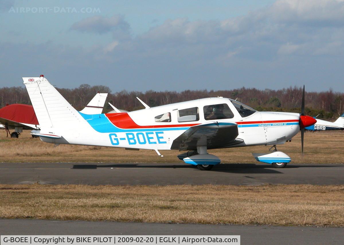 G-BOEE, 1976 Piper PA-28-181 Cherokee Archer II C/N 28-7690359, LOOKING GOOD IN THE SUN