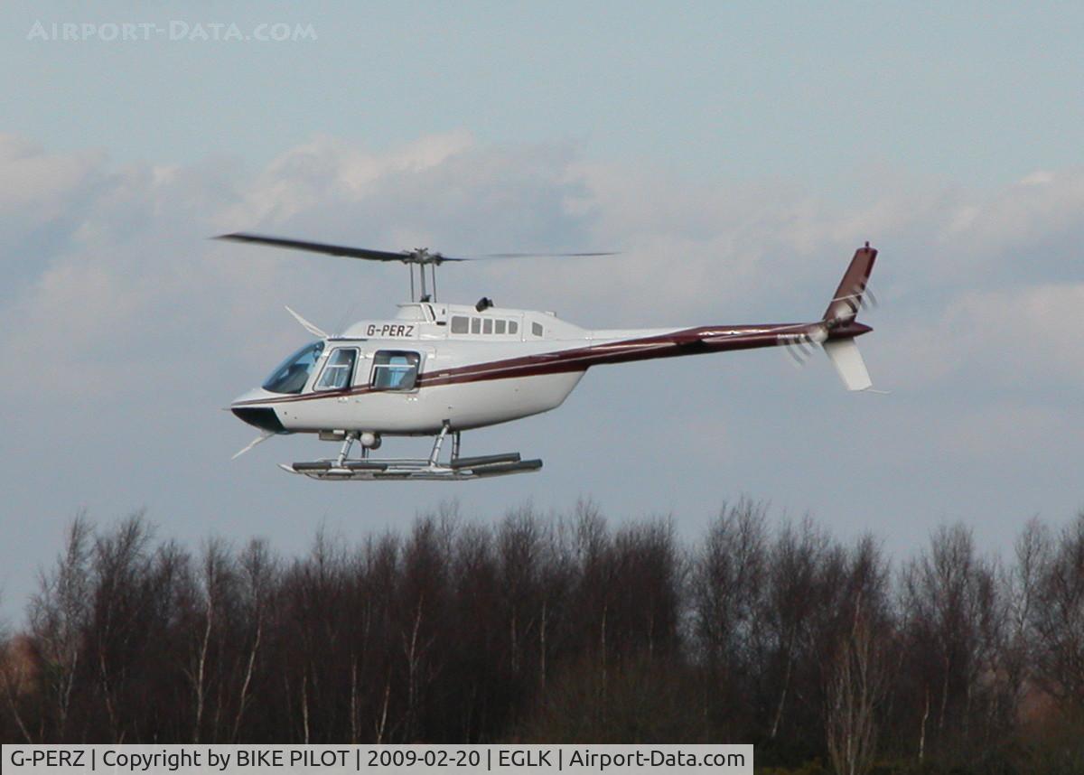 G-PERZ, 1996 Bell 206B JetRanger III C/N 4411, VISITING JET RANGER