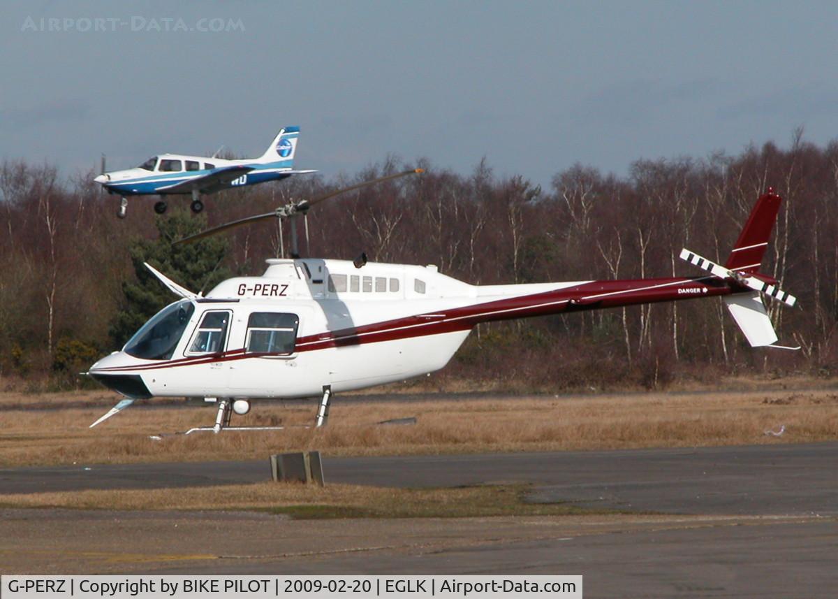 G-PERZ, 1996 Bell 206B JetRanger III C/N 4411, VISITING JET RANGER