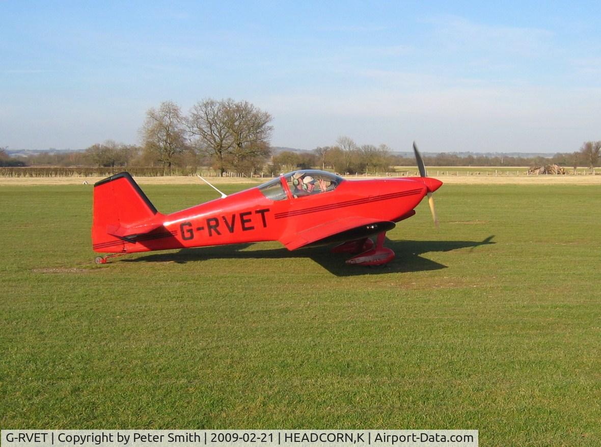 G-RVET, 1999 Vans RV-6 C/N PFA 181-12852, Taxiing at Headcorn Aerodrome, Kent