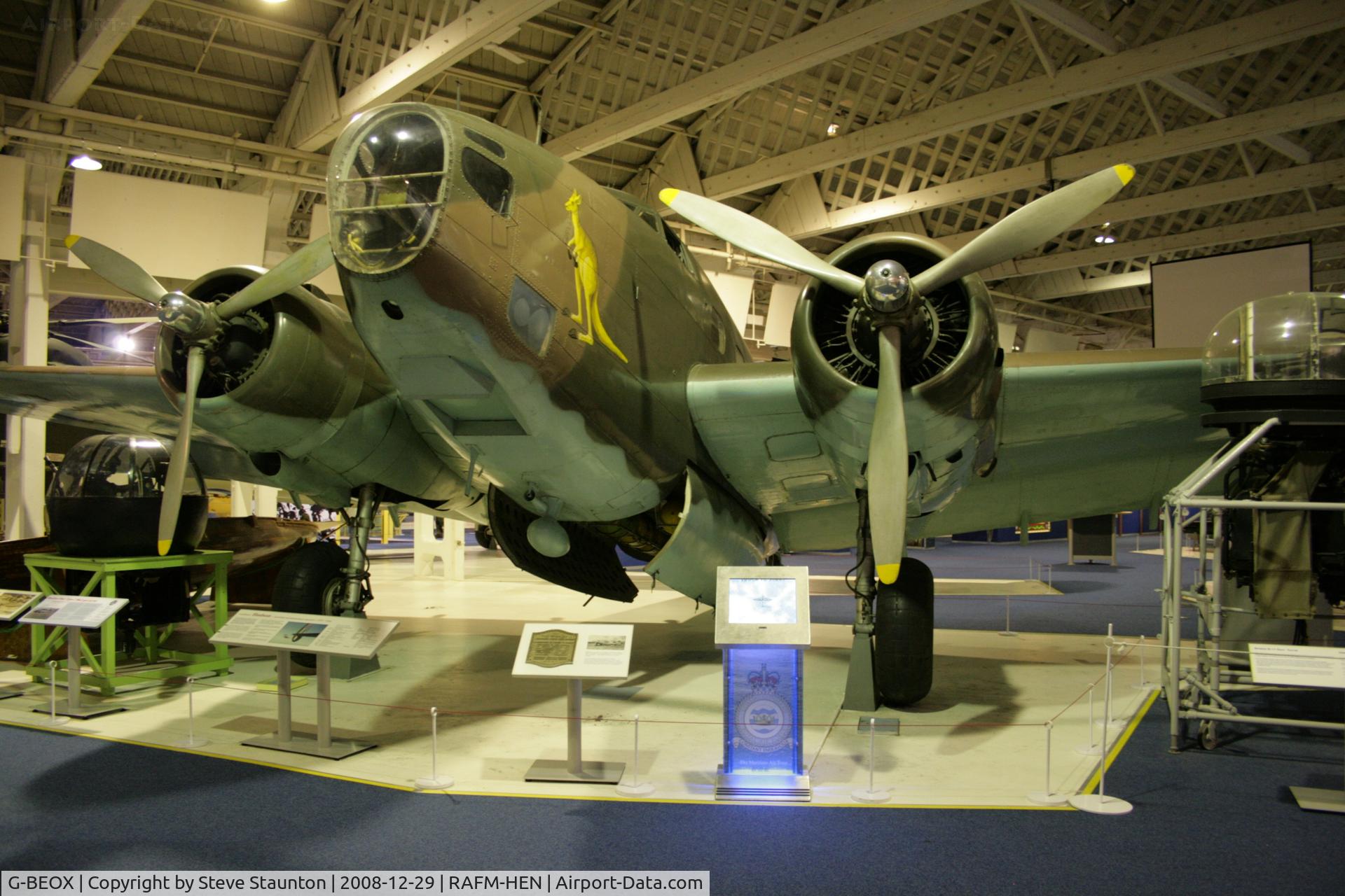 G-BEOX, Lockheed Hudson IV C/N 6464, Taken at the RAF Museum, Hendon. December 2008