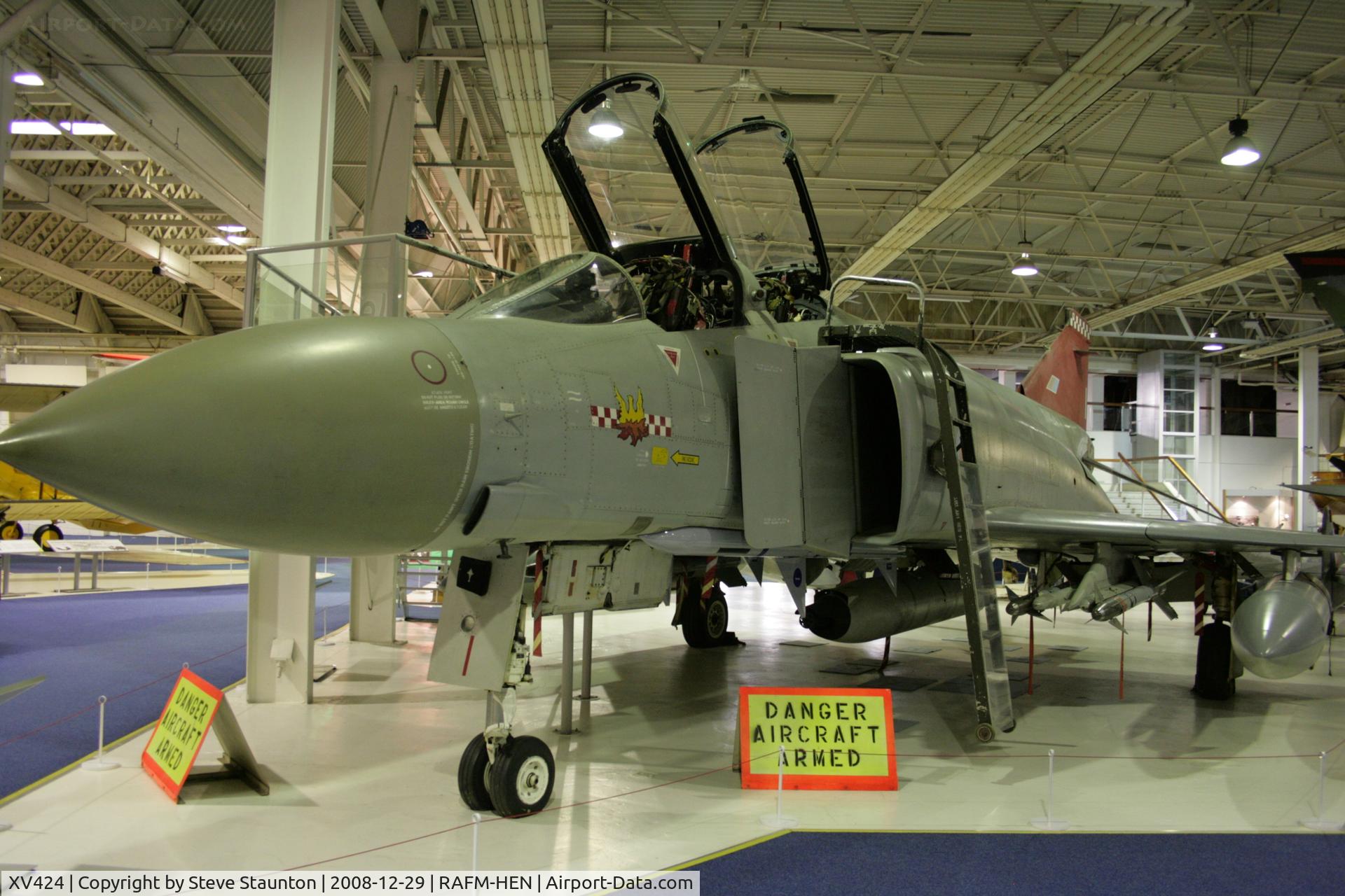 XV424, 1969 McDonnell Douglas Phantom FGR2 C/N 3084, Taken at the RAF Museum, Hendon. December 2008