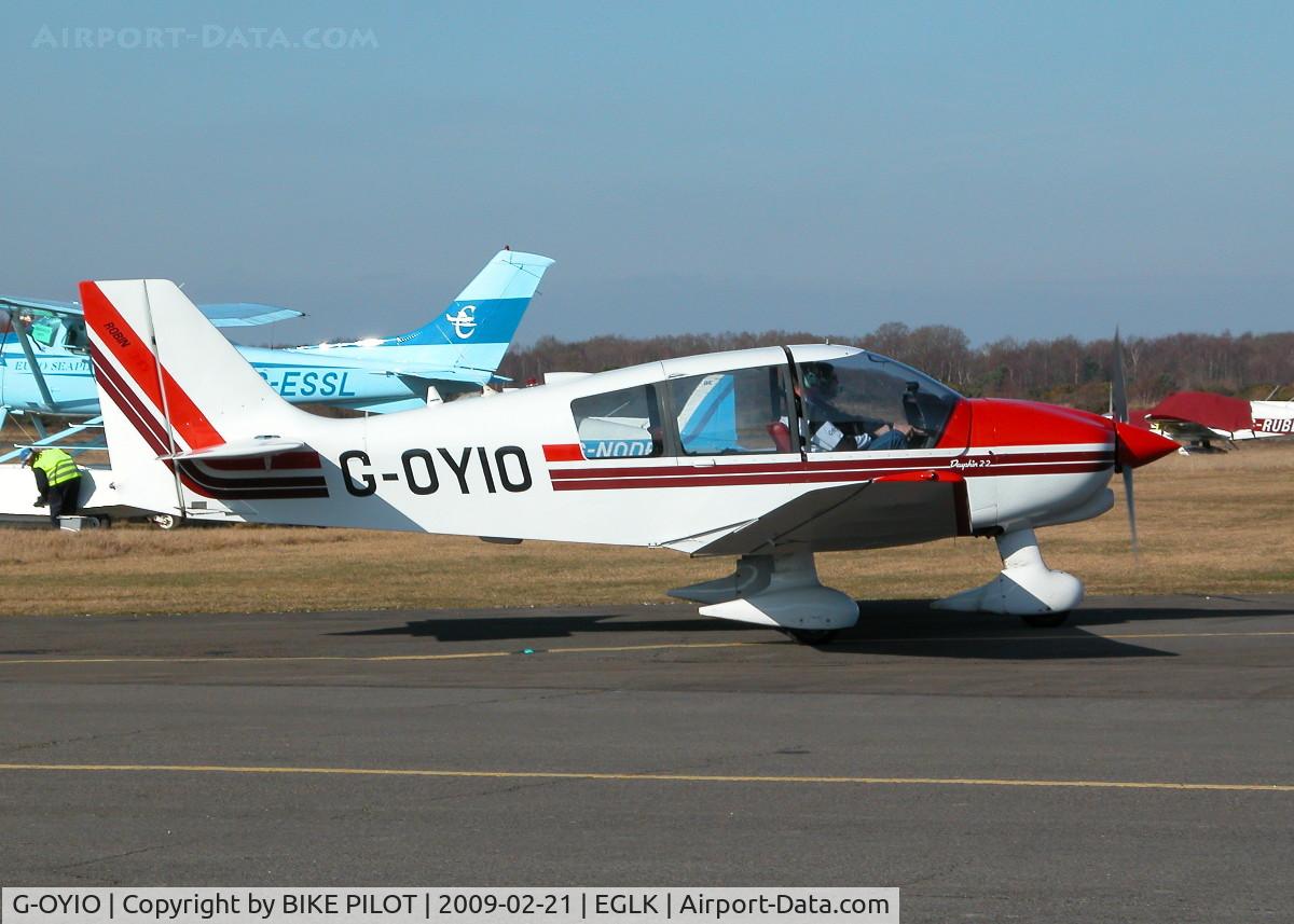 G-OYIO, 1991 Robin DR-400-120 Dauphin C/N 2038, ONE OF THREE VISITING ROBIN'S TODAY