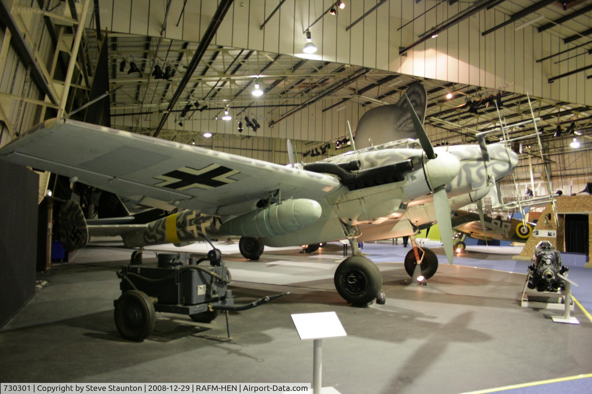 730301, Messerschmitt Bf-110G-4/R6 C/N 730301, Taken at the RAF Museum, Hendon. December 2008