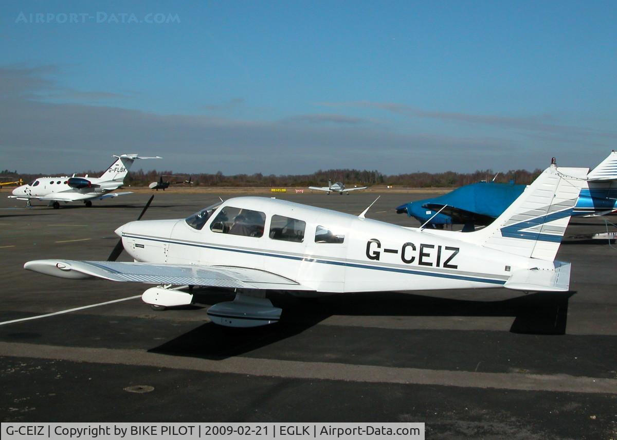G-CEIZ, 1980 Piper PA-28-161 Cherokee Warrior II C/N 28-8116076, PARKED UP ON THE TERMINAL RAMP