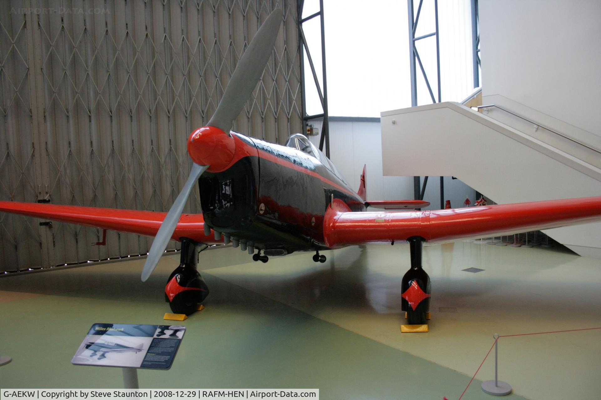 G-AEKW, Miles M12 Mohawk C/N 298, Taken at the RAF Museum, Hendon. December 2008