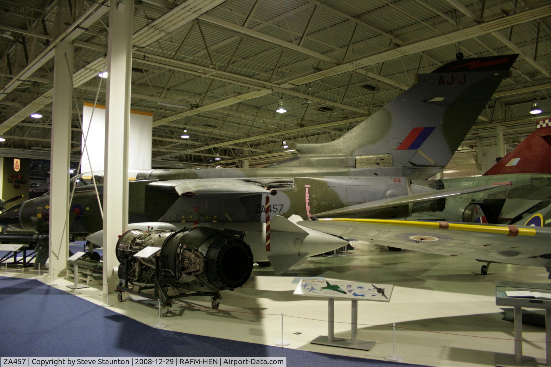 ZA457, 1983 Panavia Tornado GR.1 C/N 259/BS087/3123, Taken at the RAF Museum, Hendon. December 2008