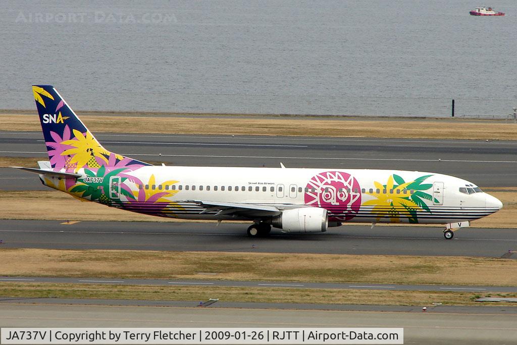 JA737V, 2006 Boeing 737-4M0 C/N 29201, Skynet Asia B737 at Haneda