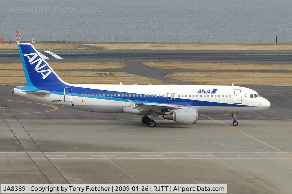 JA8389, Airbus A320-211 C/N 0219, ANA A320 at Haneda