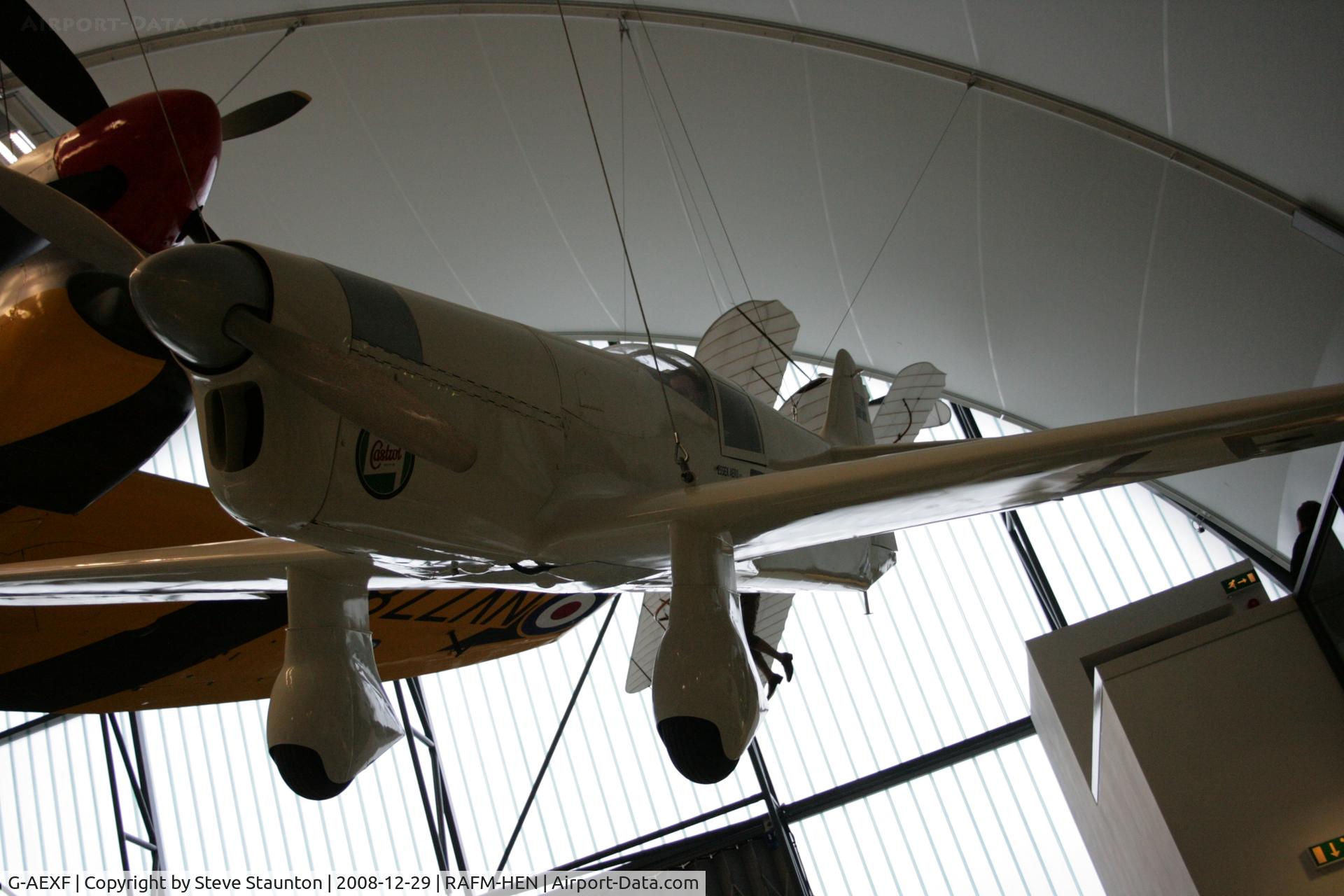 G-AEXF, Percival E-2H Mew Gull (replica) C/N Not found G-AEXF, Taken at the RAF Museum, Hendon. December 2008