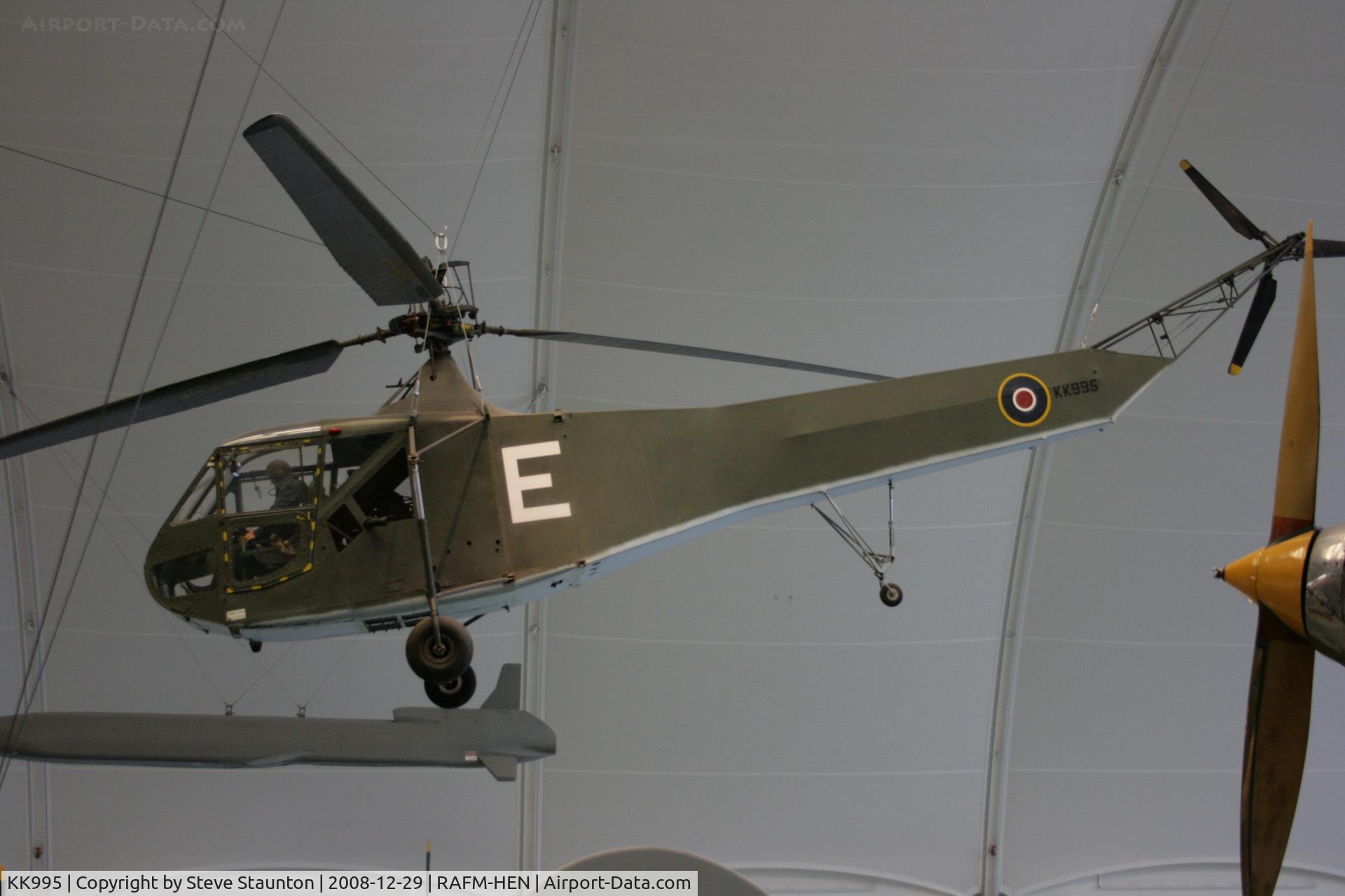 KL110, 1944 Sikorsky R-4B Hoverfly I C/N 140, Taken at the RAF Museum, Hendon. December 2008
