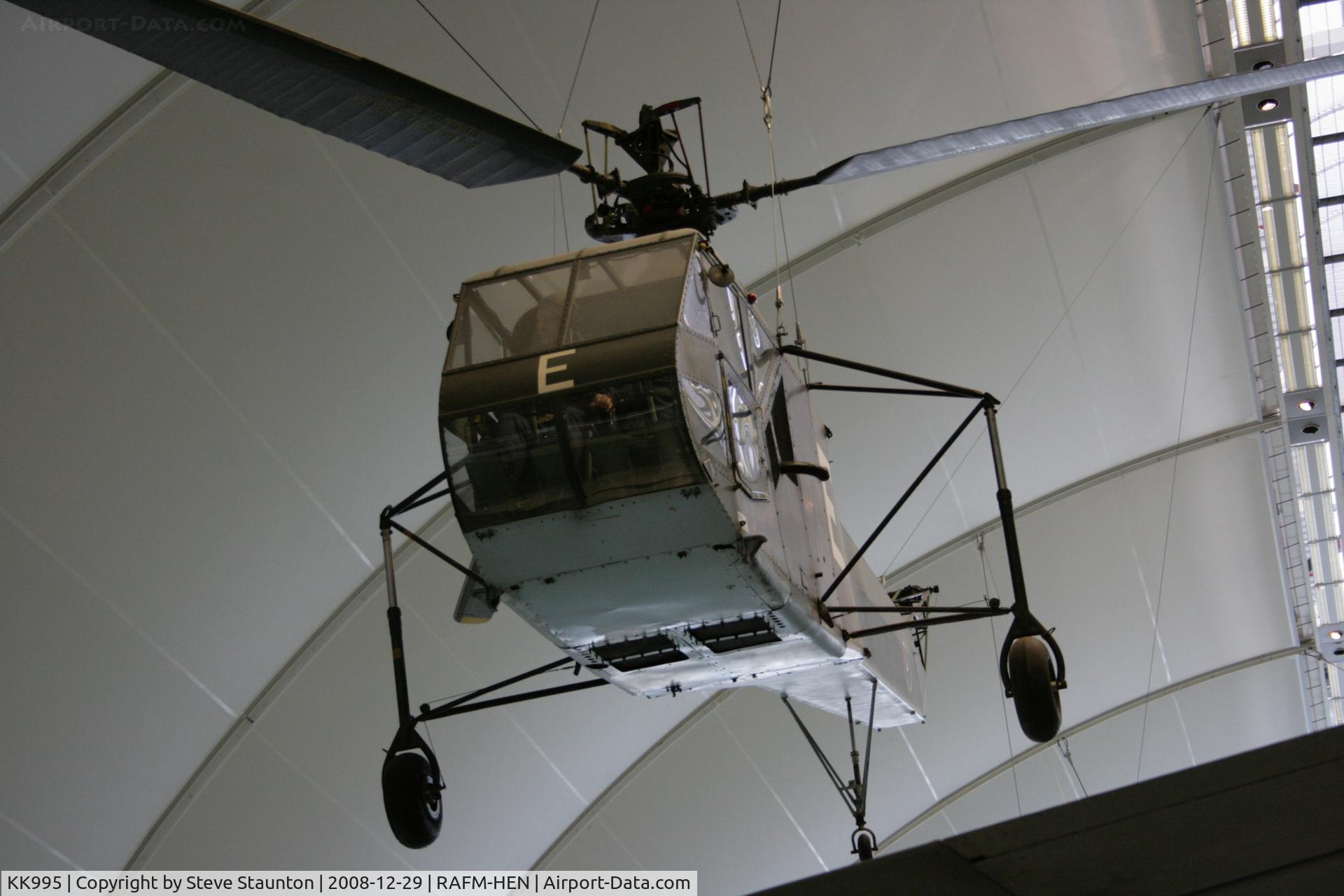 KL110, 1944 Sikorsky R-4B Hoverfly I C/N 140, Taken at the RAF Museum, Hendon. December 2008