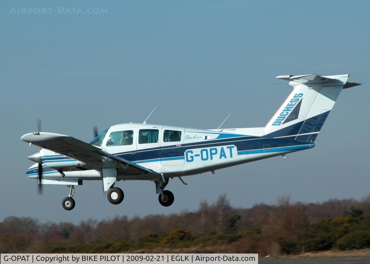 G-OPAT, 1979 Beech 76 Duchess C/N ME-304, GOOD LOOKING DUCHESS DOING TOUCH AND GO'S