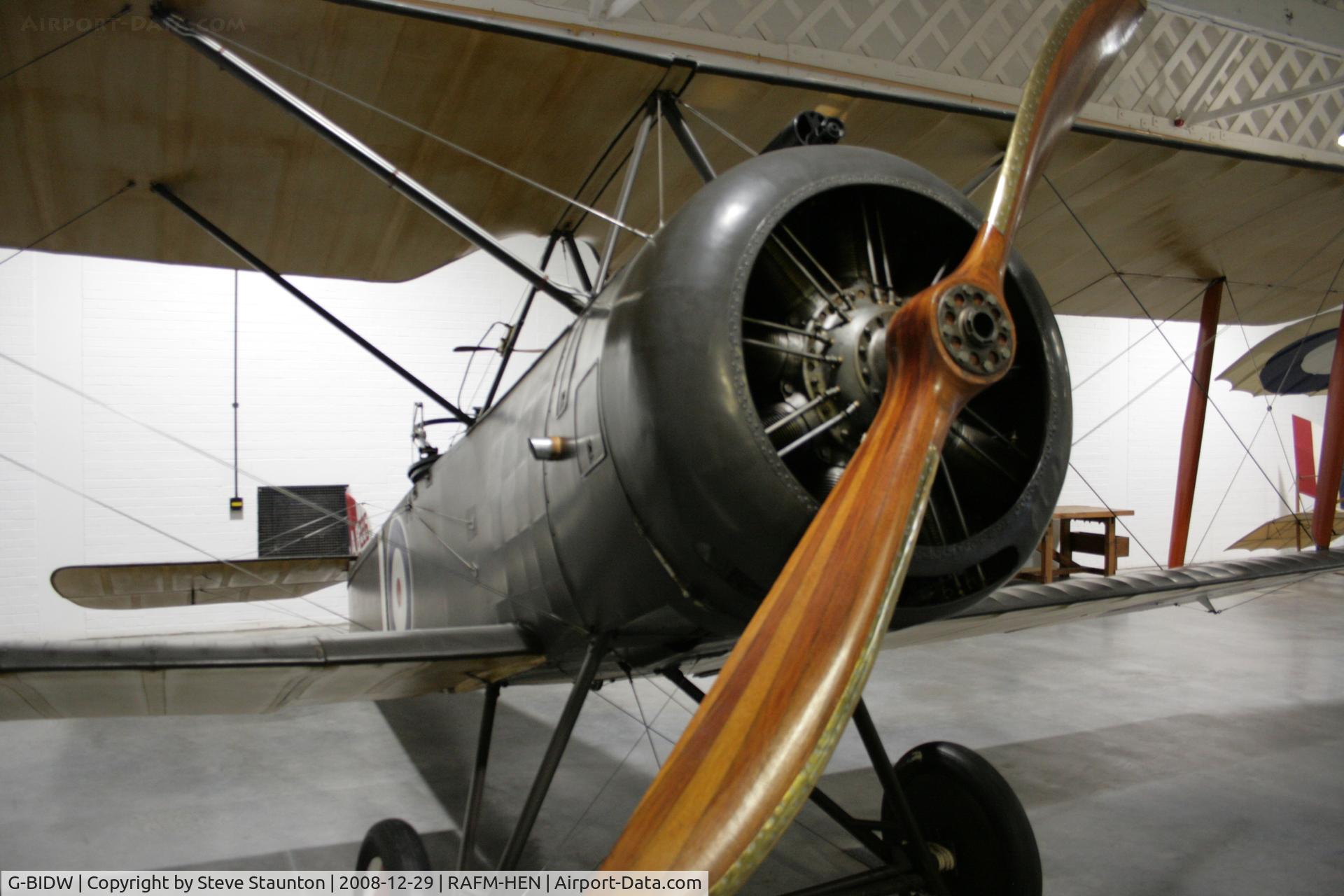 G-BIDW, Sopwith 1½ Strutter Replica C/N WA-5, Taken at the RAF Museum, Hendon. December 2008