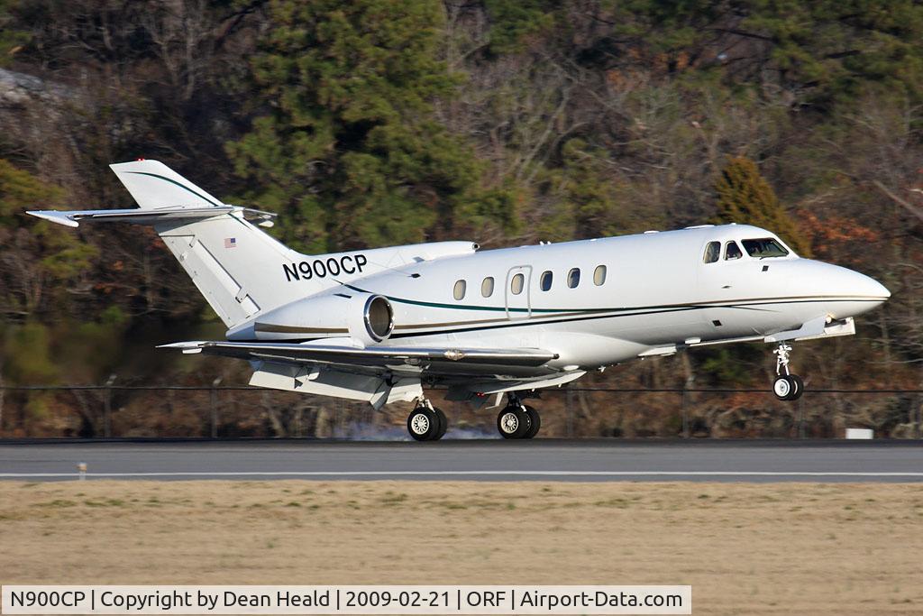 N900CP, 1979 British Aerospace HS.125 Series 700A C/N 257066, Allied Services, Inc. 1979 Hawker-Siddeley (British Aerospace) HS 125-700A N900CP landing on RWY 23, after a 40-minute flight from Lehigh Valley Int'l (KABE) - Allentown, PA.