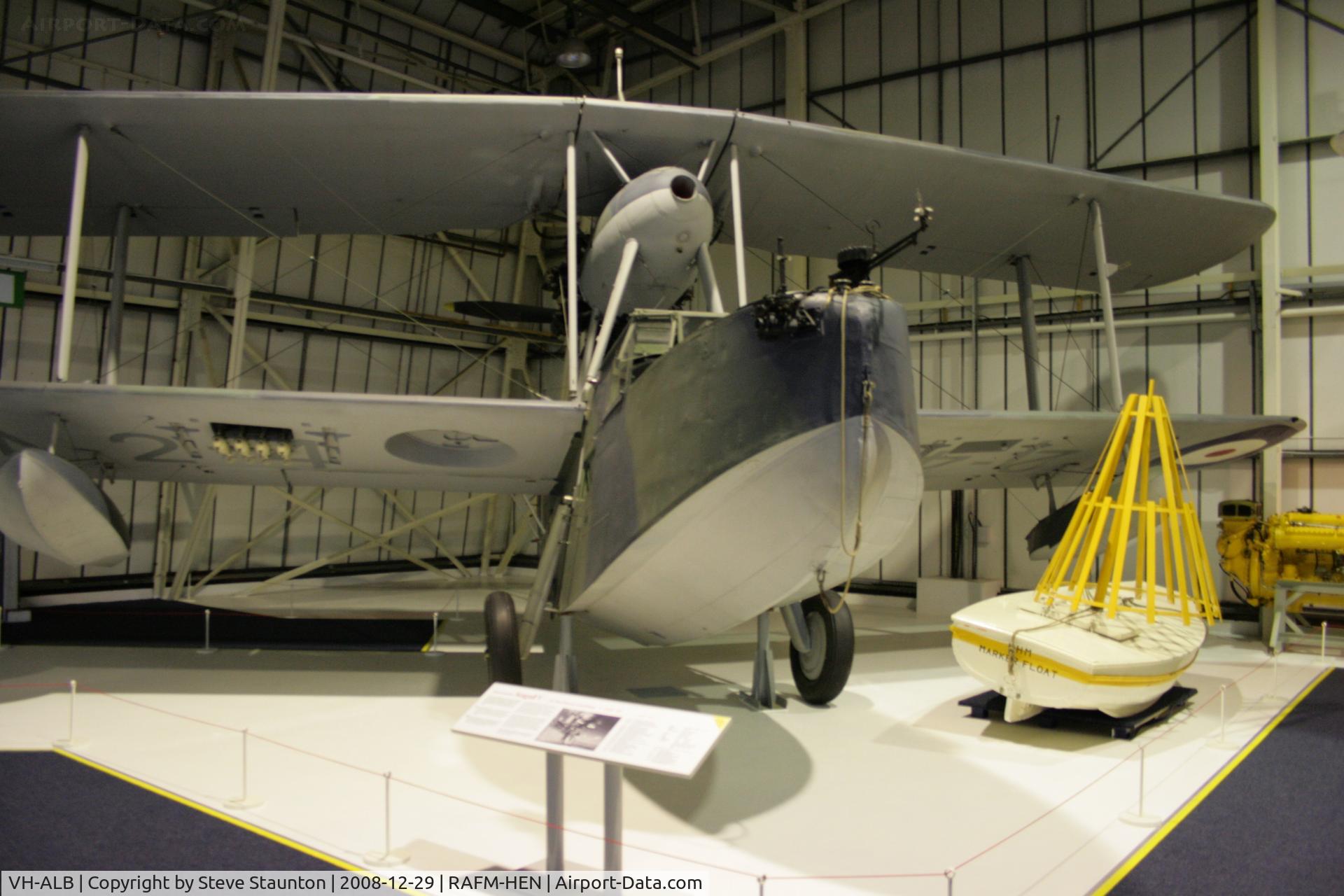 VH-ALB, Supermarine Seagull V C/N Not found A2-4/VH-ALB, Taken at the RAF Museum, Hendon. December 2008