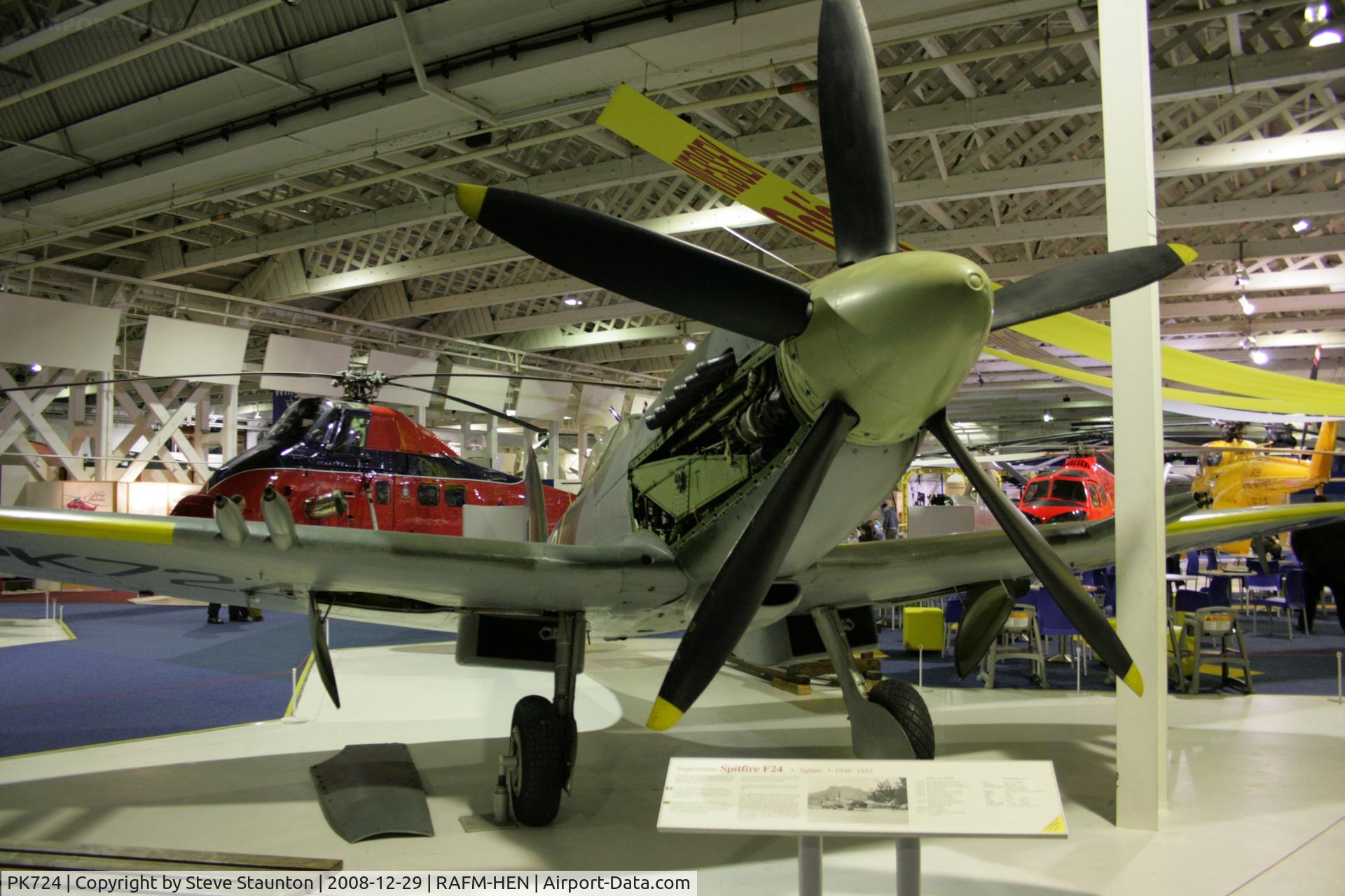 PK724, Supermarine 356 Spitfire F.24 C/N CBAF.255, Taken at the RAF Museum, Hendon. December 2008
