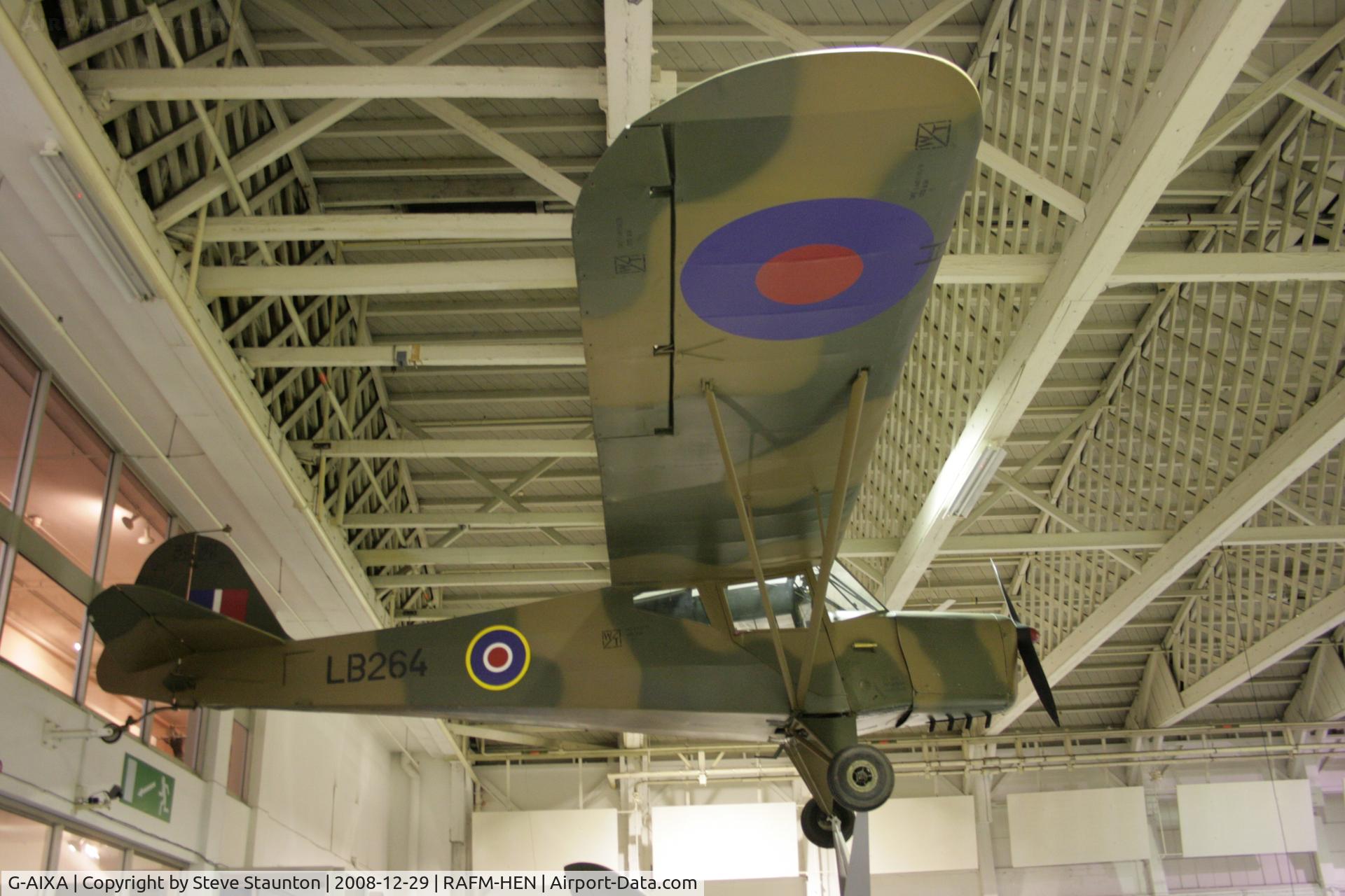 G-AIXA, 1942 Taylorcraft Auster 1 C/N 134, Taken at the RAF Museum, Hendon. December 2008