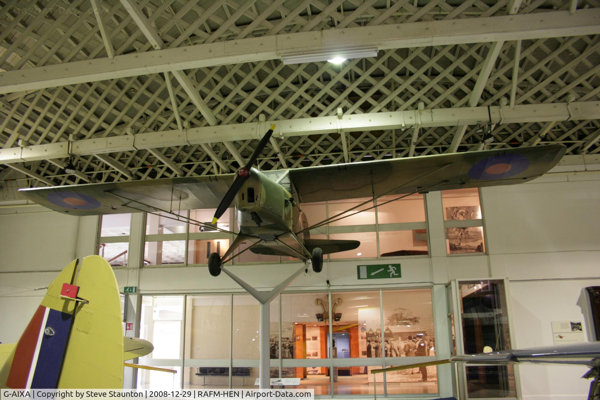 G-AIXA, 1942 Taylorcraft Auster 1 C/N 134, Taken at the RAF Museum, Hendon. December 2008