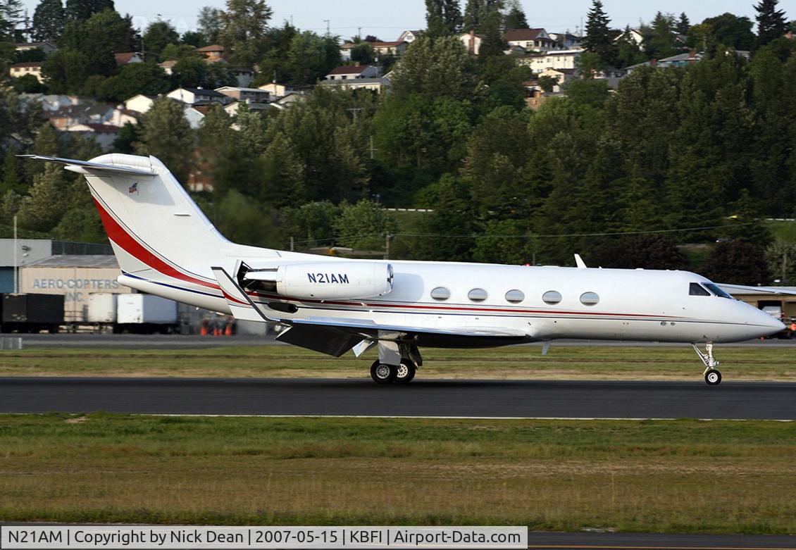 N21AM, 1984 Gulfstream Aerospace G-1159A Gulfstream III Gulfstream III C/N 443, KBFI