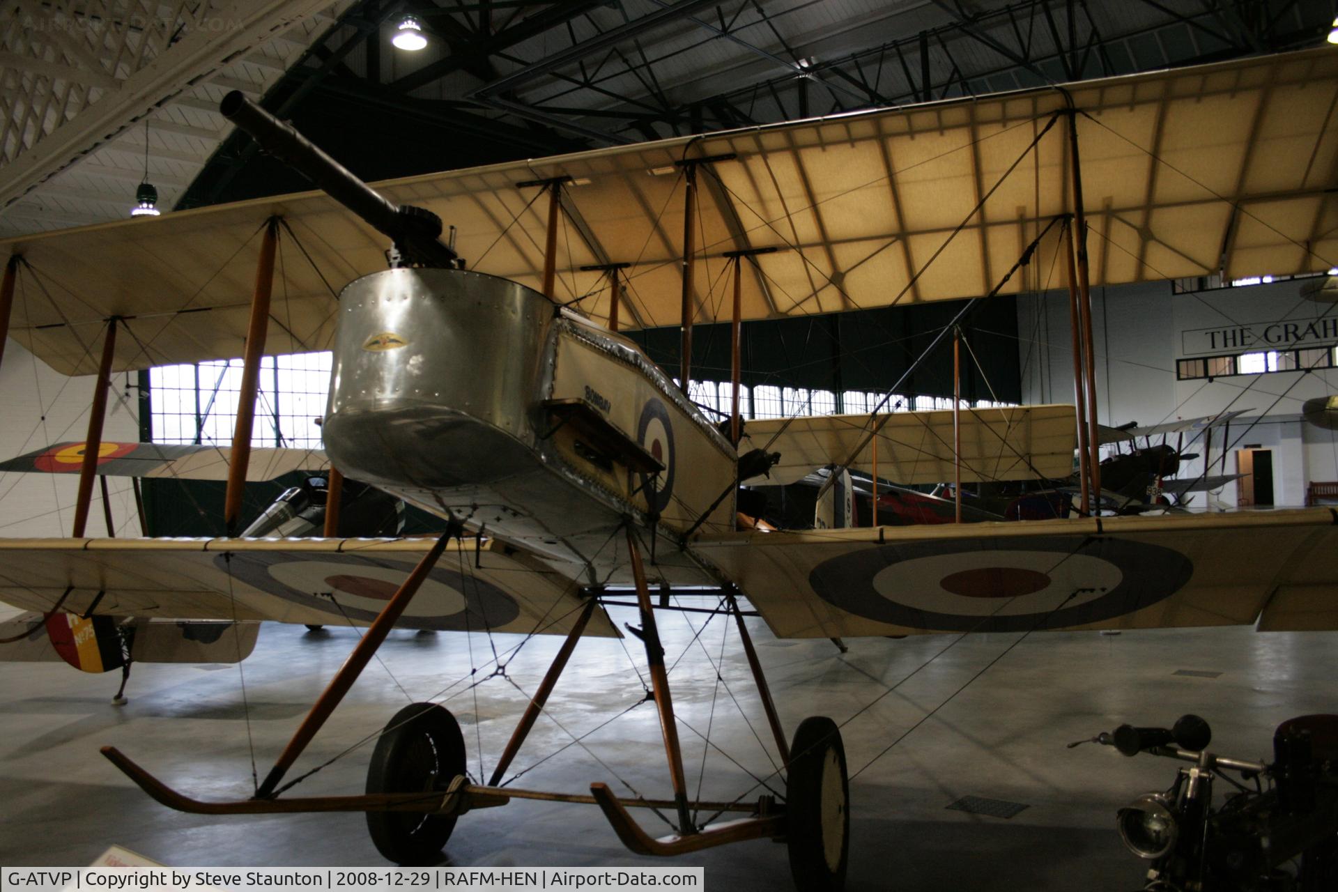 G-ATVP, 1966 Vickers FB.5 Gunbus (Replica) C/N FB5, Taken at the RAF Museum, Hendon. December 2008