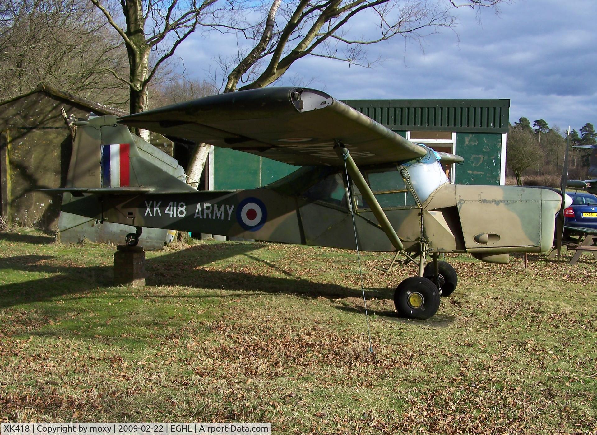 XK418, Auster AOP.9 C/N B5/10/121, AUSTER AOP 9   Blackburn Cirrus Bombardier 203  180 hp