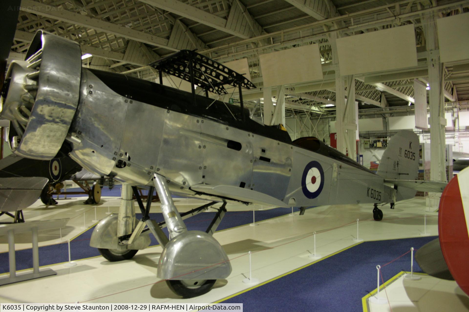 K6035, 1935 Westland Wallace II C/N WA24?2G, Taken at the RAF Museum, Hendon. December 2008