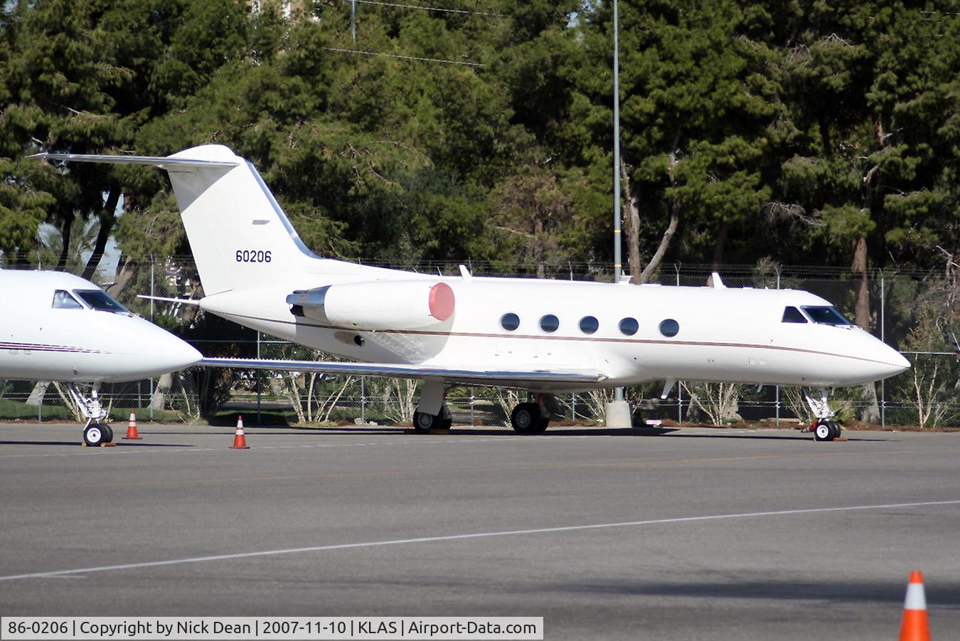 86-0206, 1986 Grumman C-20B Gulfstream III C/N 478, KLAS