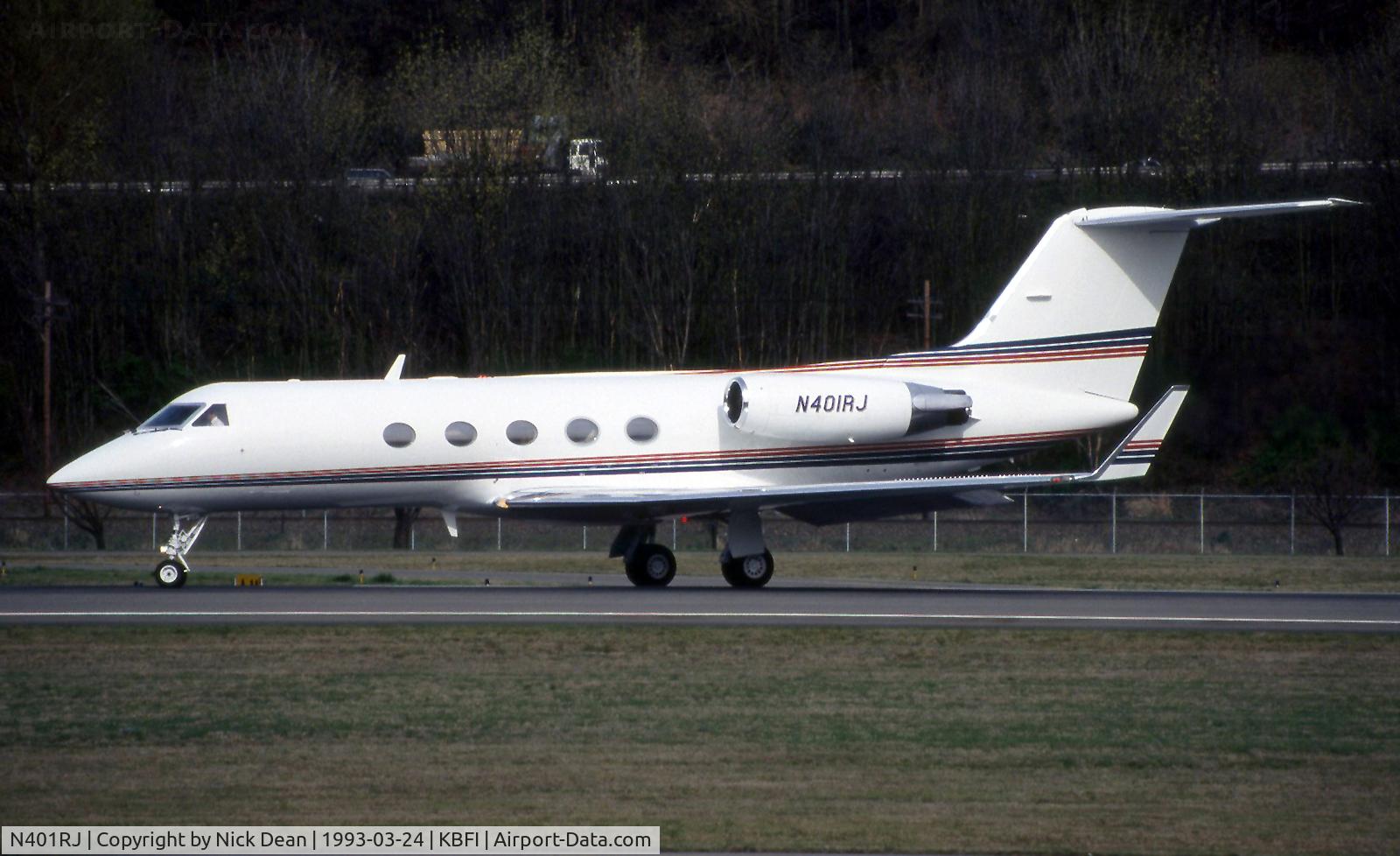 N401RJ, 1987 Grumman G1159A Gulfstream III C/N 488, KBFI