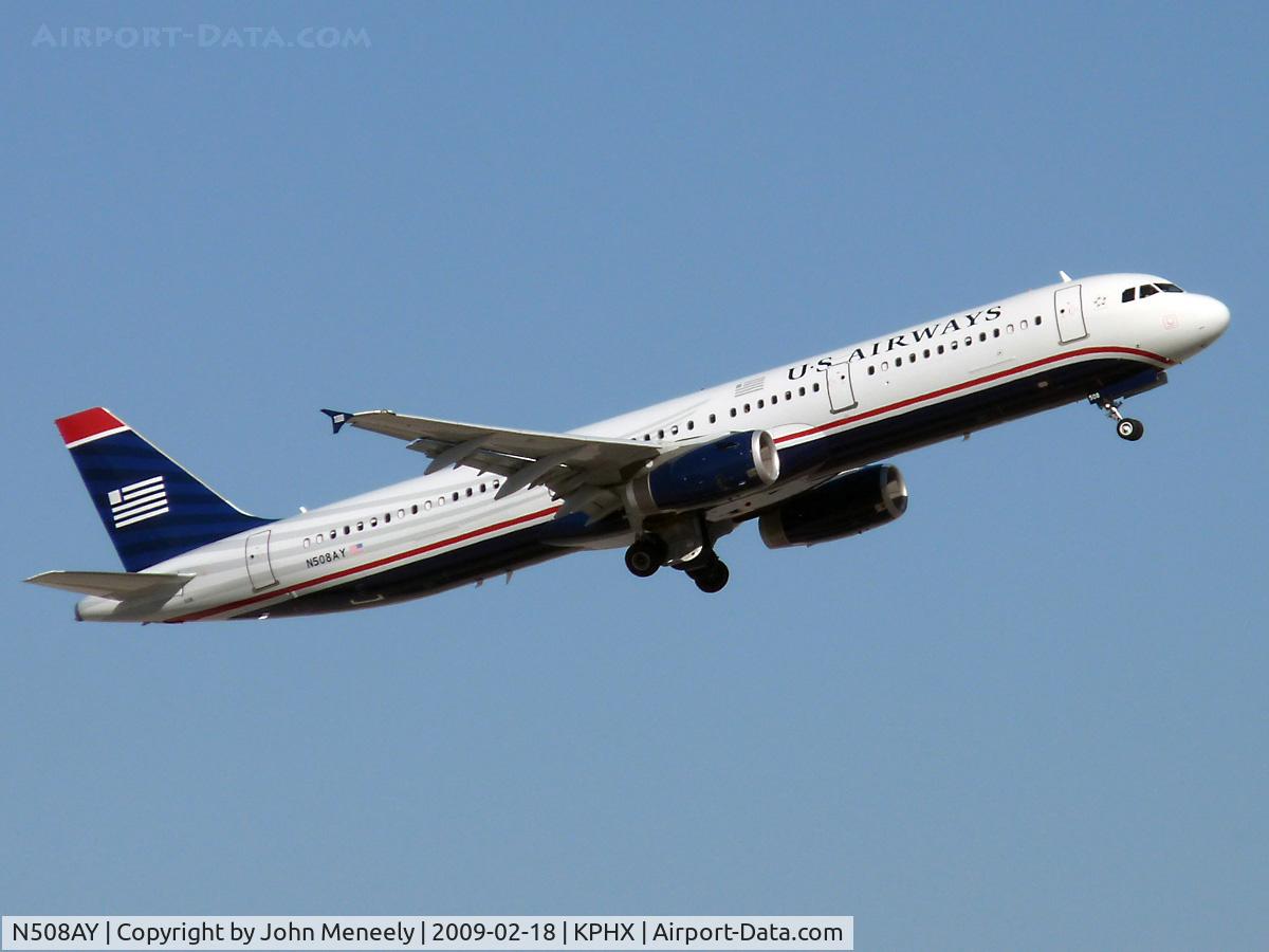 N508AY, 2008 Airbus A321-231 C/N 3740, Recent addition to US Airways' fleet