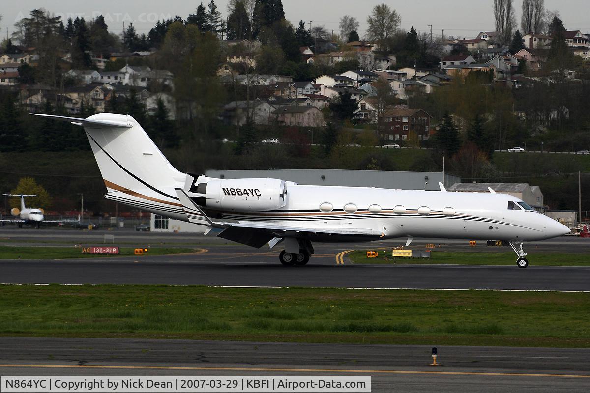 N864YC, 1986 Gulfstream Aerospace G-IV C/N 1003, KBFI
