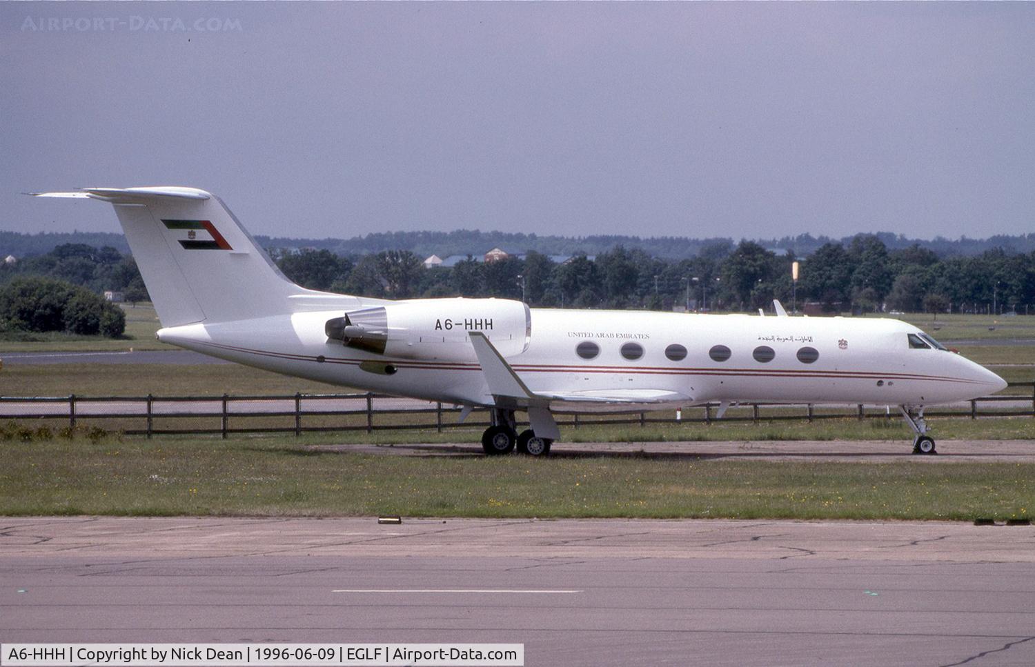 A6-HHH, 1987 Gulfstream Aerospace Gulfstream IV C/N 1011, EGLF